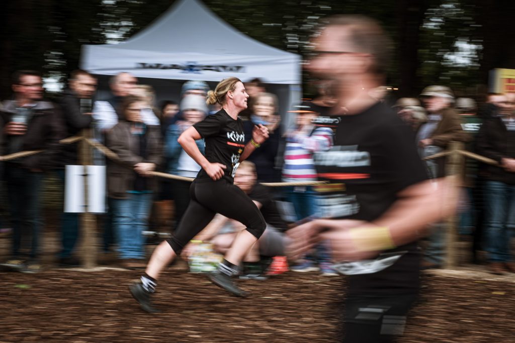 Anne on the run, taken at Britains Fittest Farmer Final 2025